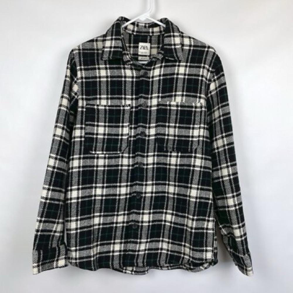 Zara Monochrome Checkered Shirt